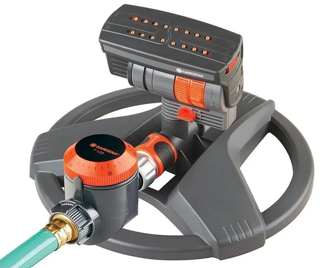 GARDENA ZoomMaxX Sprinkler + Timer