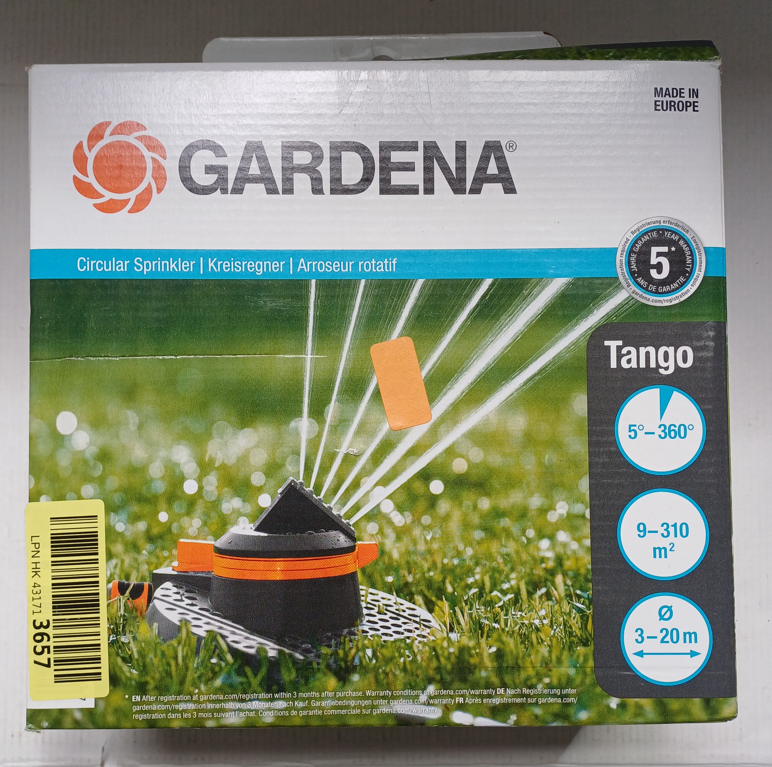Gardena Tango 2065-20 Tango výsečový a plošný kruhový zavlažovač