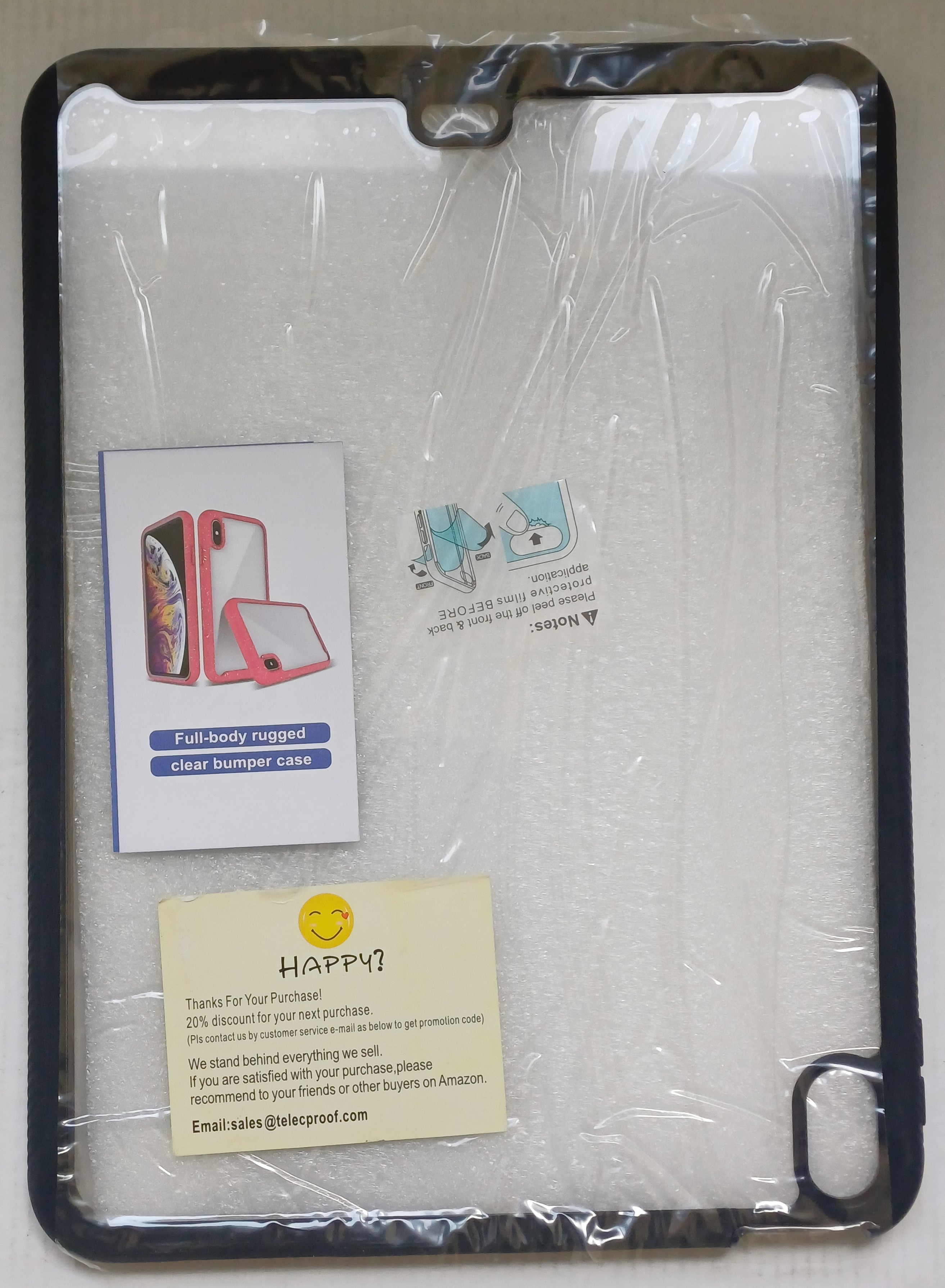 BellaCoCool odolné ochranné pouzdro pro Apple iPad Air 4 10,9" – černé / průhledné