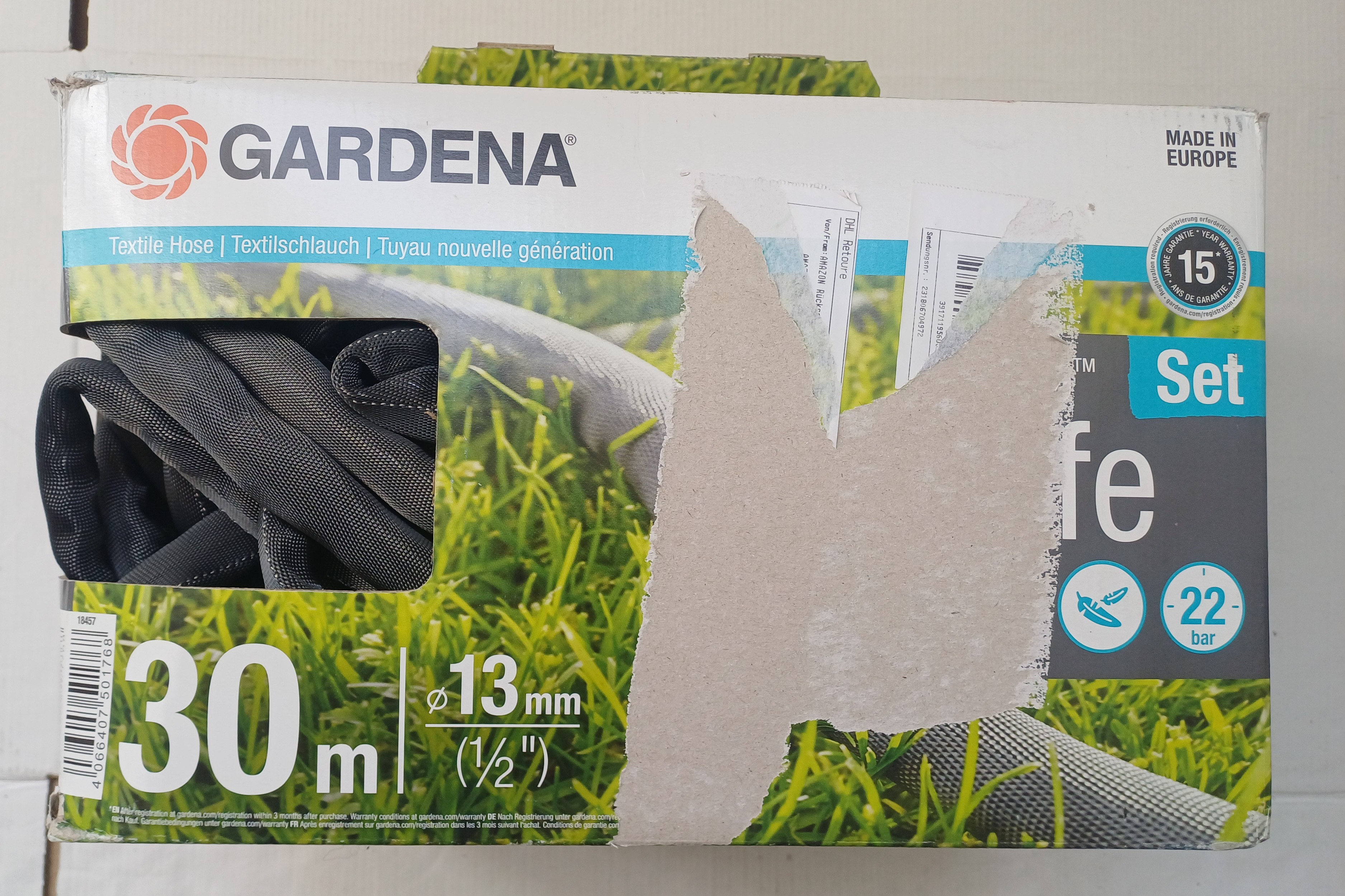 GARDENA Liano Life Set 30 m (18457-20) – textilní zahradní hadice 13 mm / 1/2"