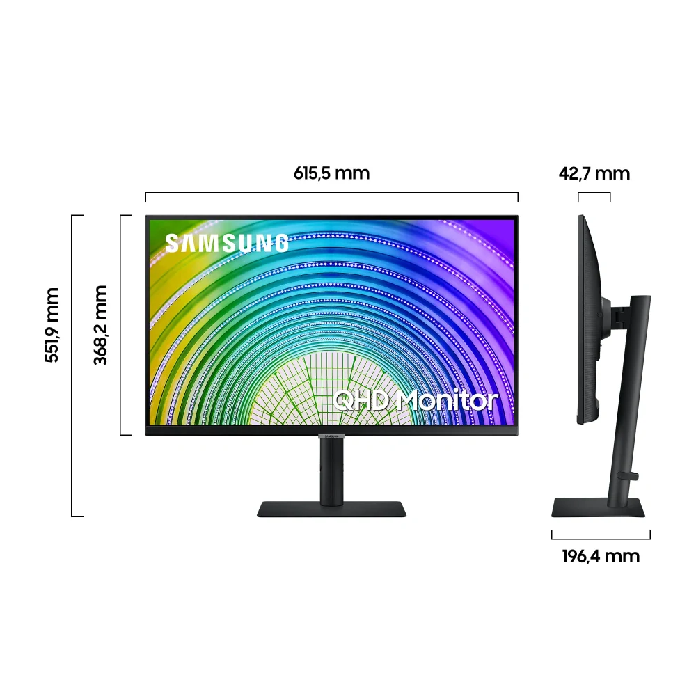 Samsung S27A600UUU – 27" QHD IPS USB-C HUB  Profesionální monitor 