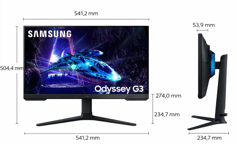 Samsung S24AG304NR – 24" IPS / 165 Hz herní monitor