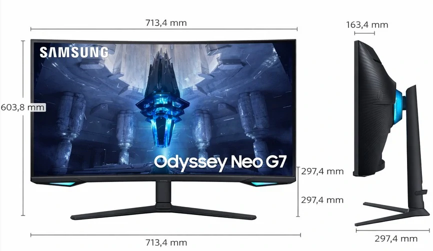 Samsung Odyssey Neo G7 S32BG750NP – 32" 4K Mini-LED herní monitor