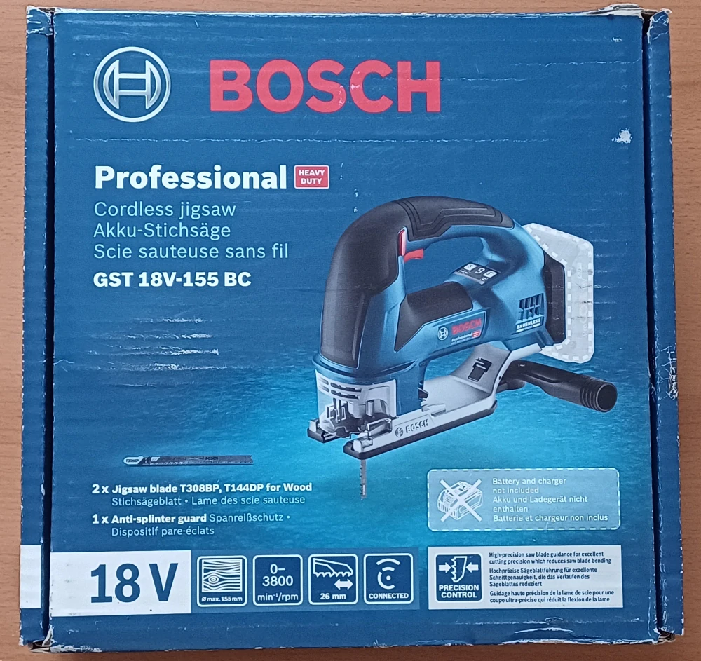 Bosch GST 18V-155 BC Professional – aku kmitací pila (solo)