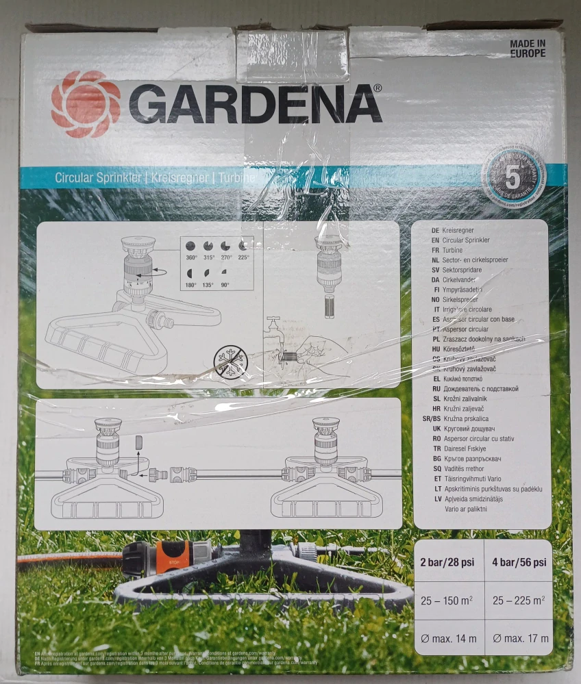 GARDENA kruhový zavlažovač se sáňkami 01948-20