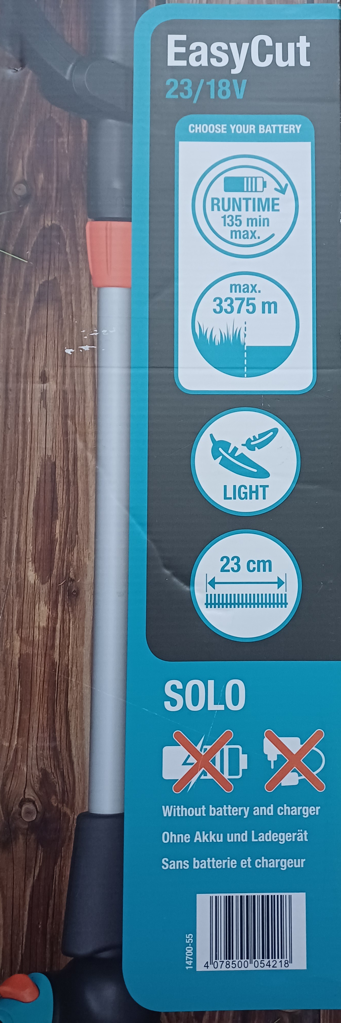 Gardena EasyCut 23/18V P4A SOLO