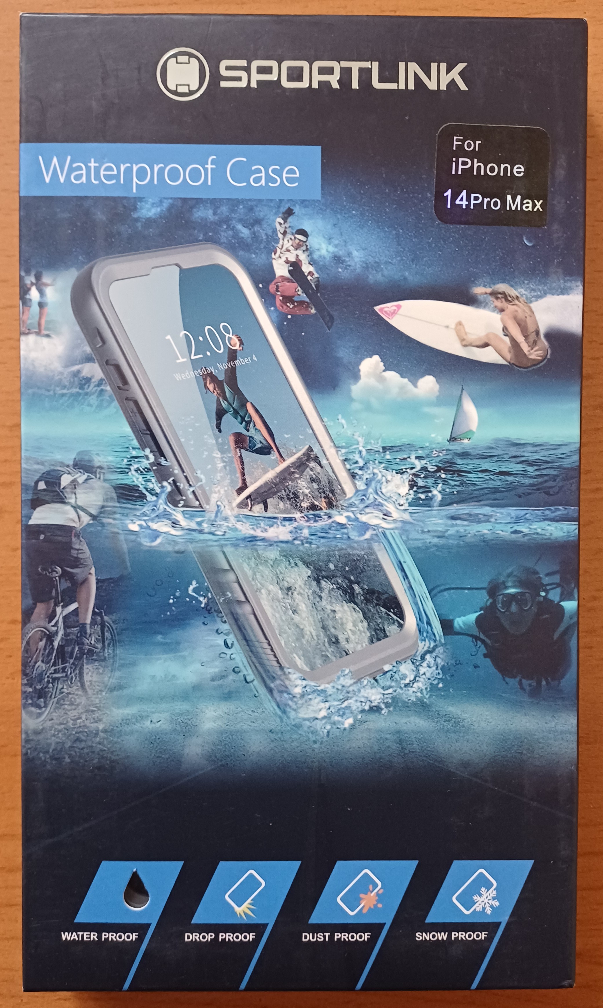 SPORTLINK Waterproof Case pro iPhone 14 Pro Max – Black