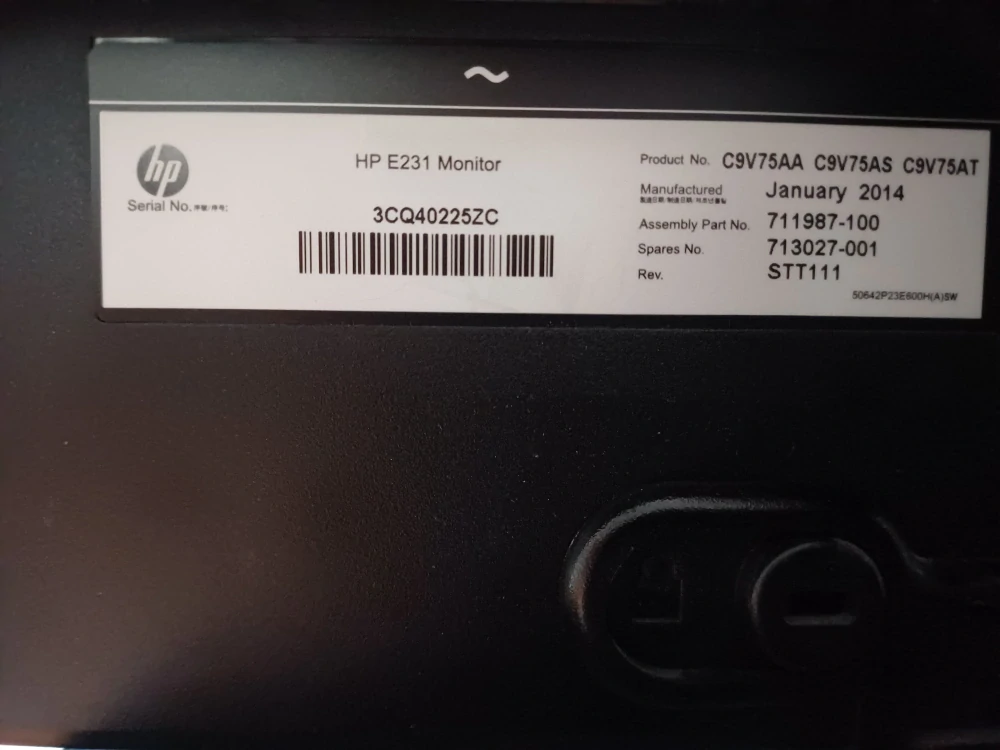 HP EliteDisplay E231 – 23" Full HD IPS + HP LCD Speaker Bar