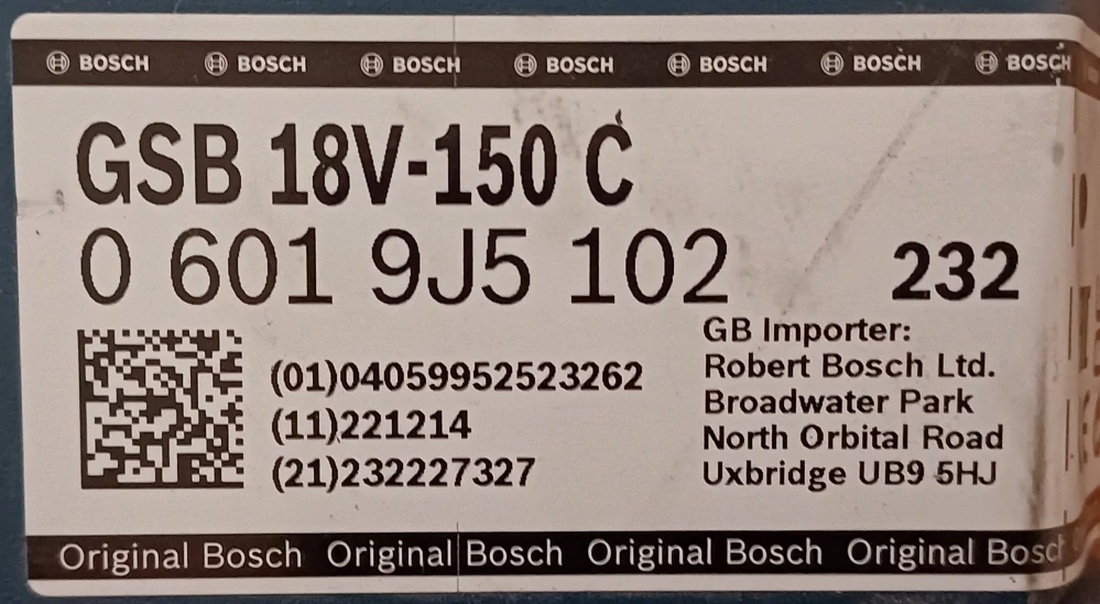 Bosch GSB 18V-150 C Professional – aku kombinovaný šroubovák (SOLO)