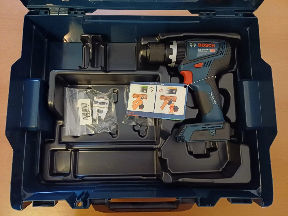 Bosch GSB 18V-90 C Professional – aku kombinovaný šroubovák s příklepem (L-BOXX, bez aku)
