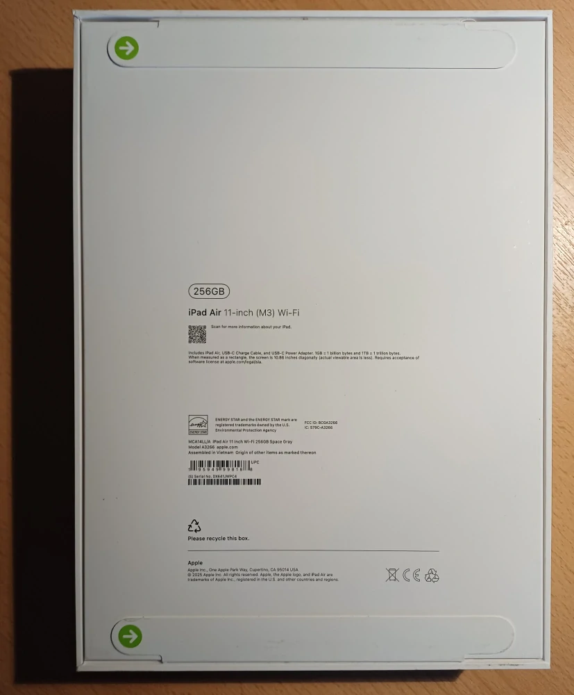 Apple iPad Air 11" (M3) 256GB, Space Gray