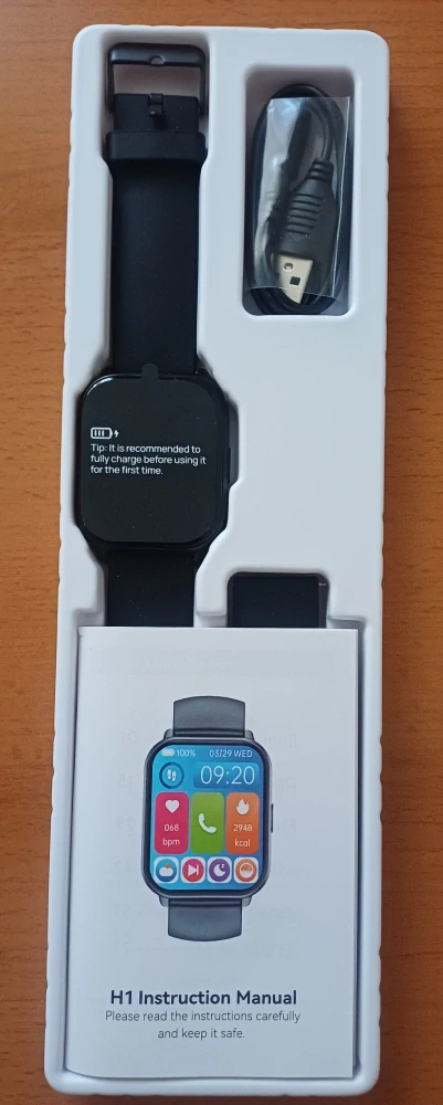 Chytré hodinky RUIMEN H1 – černé