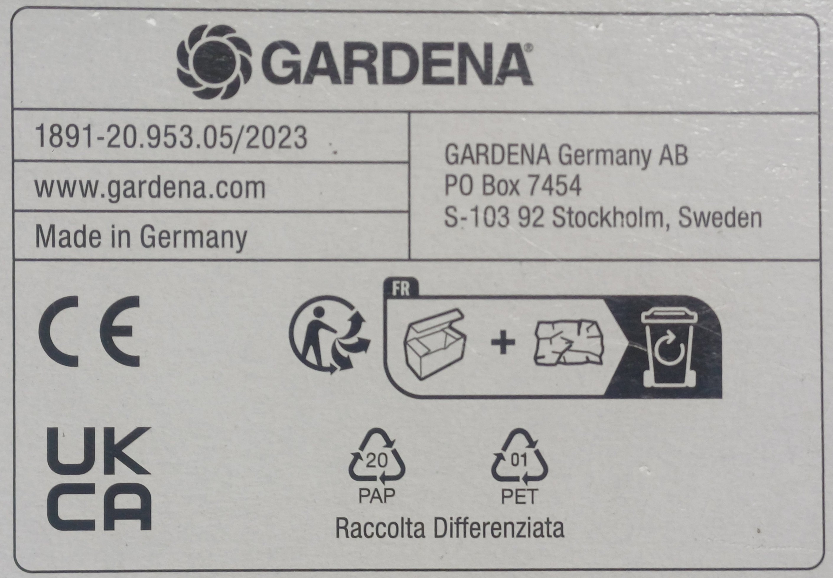 GARDENA Select 1891-20