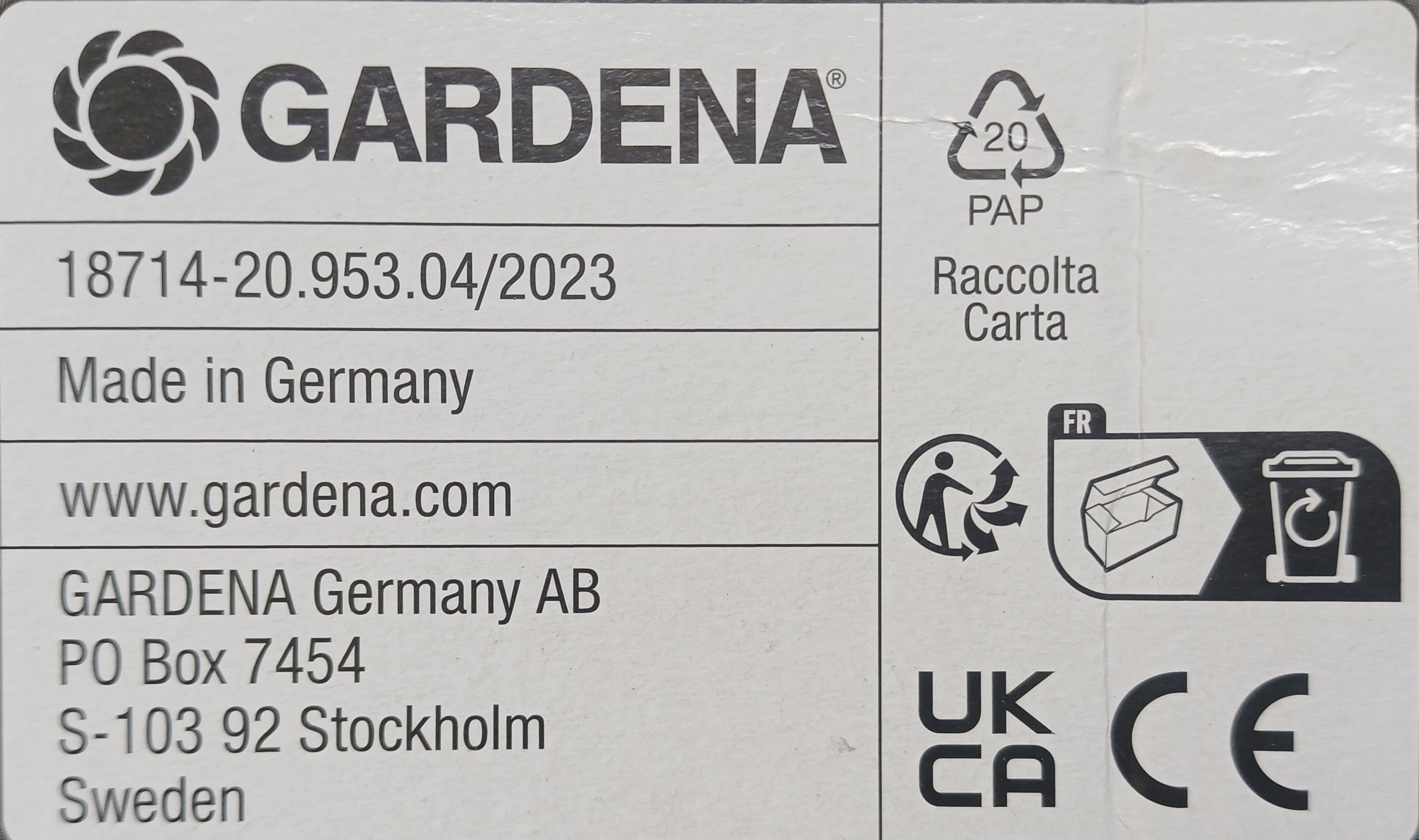 GARDENA AquaZoom L 18714-20 výkyvný zavlažovač 28–350 m²