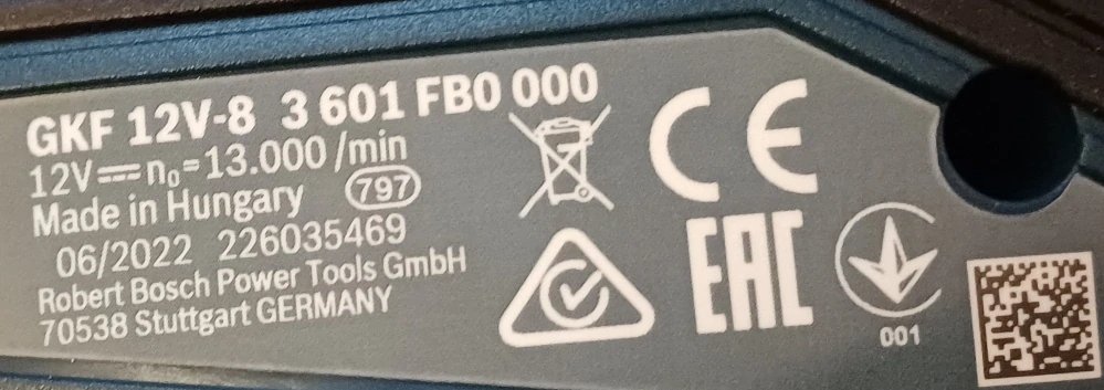 Bosch GKF 12V-8 Professional – aku ohraňovací frézka