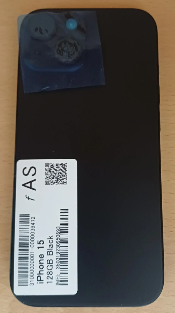 Apple iPhone 15 128 GB Black,  A+ | 100% baterie