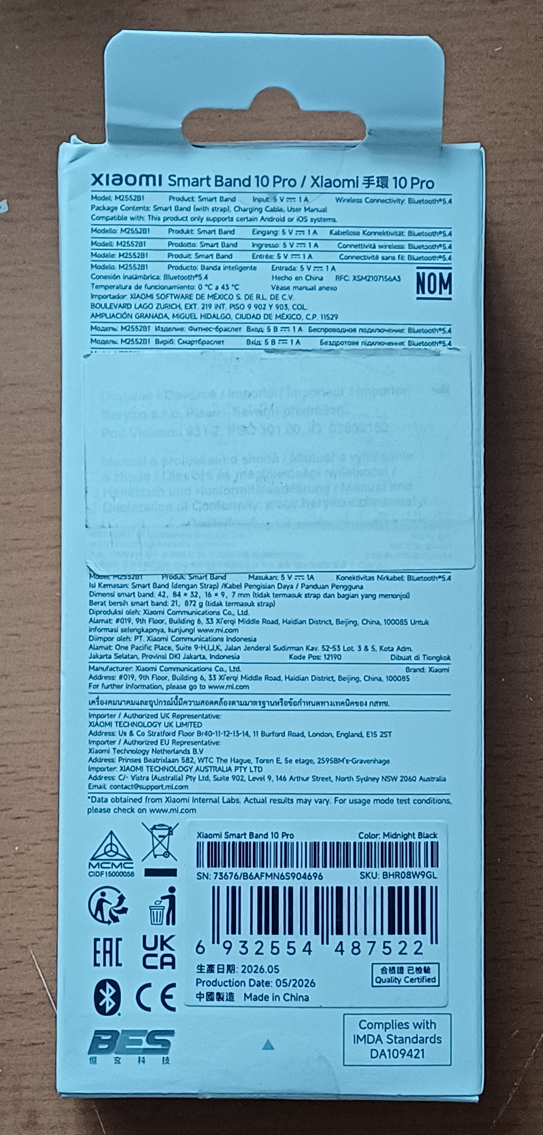 Xiaomi Smart Band 10 Pro Midnight Black