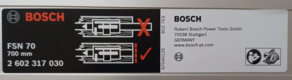 Bosch FSN 70 – vodicí lišta 700 mm
