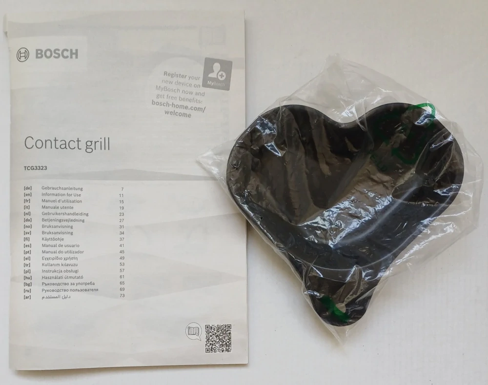 Bosch TCG3323 Contact Grill