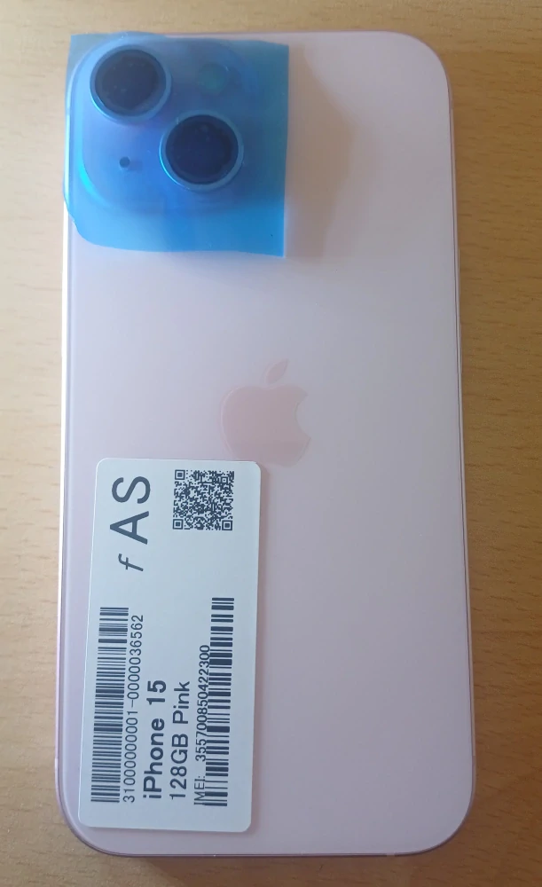 Apple iPhone 15 128 GB Pink, A+ | 91% baterie