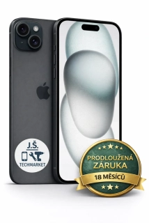 Apple iPhone 15 128 GB Black,  A+ | 100% baterie